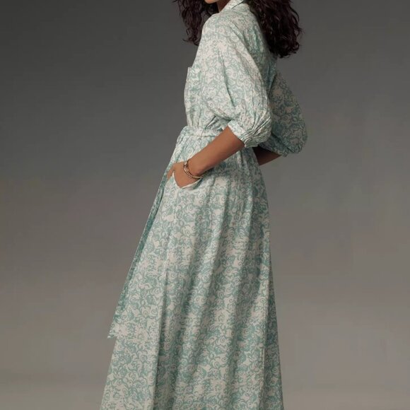 Anthropologie ~ The Irene Linen Shirt Dress by Maeve - Picture 5 of 6